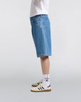 edwin worker short blue light stone washed