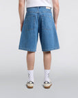 edwin worker short blue light stone washed