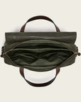 filson 24 hour tin cloth briefcase otter green