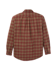 filson alaskan guide shirt brown mahogany plaid