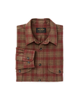 filson alaskan guide shirt brown mahogany plaid