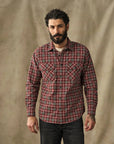 filson field flannel shirt russet red plaid