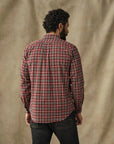 filson field flannel shirt russet red plaid