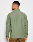 filson field jac shirt washed fatigue green