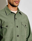filson field jac shirt washed fatigue green