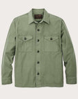 filson field jac shirt washed fatigue green
