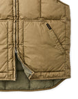 filson heritage cotton down vest light brown