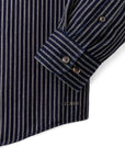 filson lightweight alaskan guide shirt indigo ticking stripe