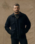 filson mackinaw wool cruiser jacket dark navy solid