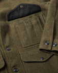 filson mackinaw wool cruiser jacket forest green