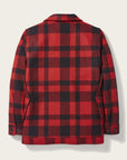 filson mackinaw wool cruiser jacket red black plaid
