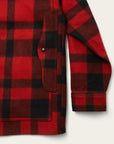 filson mackinaw wool cruiser jacket red black plaid
