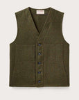 filson mackinaw wool vest forest green