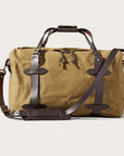 filson rugged twill medium duffle bag tan