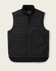 filson tin cloth insulated work vest black