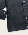 filson tin cloth short lined cruiser jacket service blue (LAST SIZE MEDIUM)