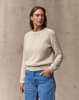 filson womens cotton crewneck sweater natural