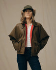 filson womens shelter cloth short work jacket dark tan