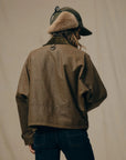 filson womens shelter cloth short work jacket dark tan