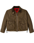 filson womens shelter cloth short work jacket dark tan