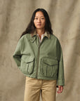 filson womens shelter cloth short work jacket sage olive