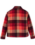 filson womens spokane insulated jacket red burgundy plaid
