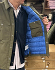 fjallraven ovik down shirt jacket laurel green