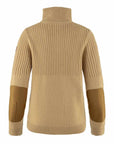 fjallraven ovik woman half zip knit dune beige