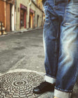 fleurs de bagne the denim cargo selvedge heavy used