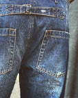 fleurs de bagne the denim cargo selvedge heavy used