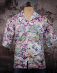 fleurs de bagne the hawaian shirt surfers coco purple (LAST SIZE MEDIUM)