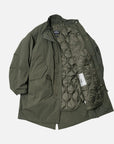 frizmworks vincent m1965 fishtail 2 in 1 parka olive
