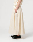girls of dust meadow skirt cotton linen wheat