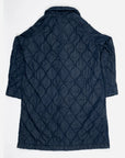 girls of dust army trench quilted denim indigo