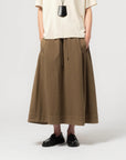 girls of dust meadow skirt cotton linen canteen green