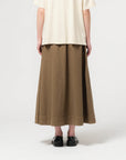 girls of dust meadow skirt cotton linen canteen green