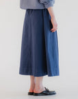 girls of dust meadow skirt cotton linen infinity blue (LAST SIZE LARGE)