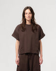 girls of dust physical t-shirt t twill jersey coffee brown