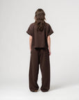 girls of dust physical t-shirt t twill jersey coffee brown