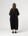 girls of dust shirt dress light popeline black