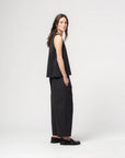 girls of dust zen pants crispy cotton midnight blue