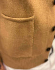 grp tec ra7 shawl collar cardigan camel