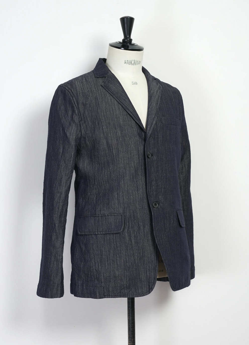 hansen charlie easy two button blazer navy dobby – www.sublime.bz