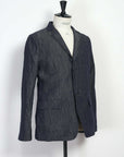 hansen charlie easy two button blazer navy dobby