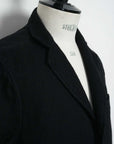 hansen charlie easy three button blazer black guaze