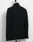 hansen charlie easy three button blazer black guaze