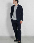 hansen charlie easy three button blazer indigo sashiko (LAST SIZE LARGE)