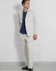 hansen charlie easy three button blazer natural flax
