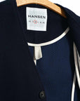 hansen daniel casual waistcoat indigo sashiko