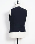 hansen daniel classic waistcoat indigo herringbone